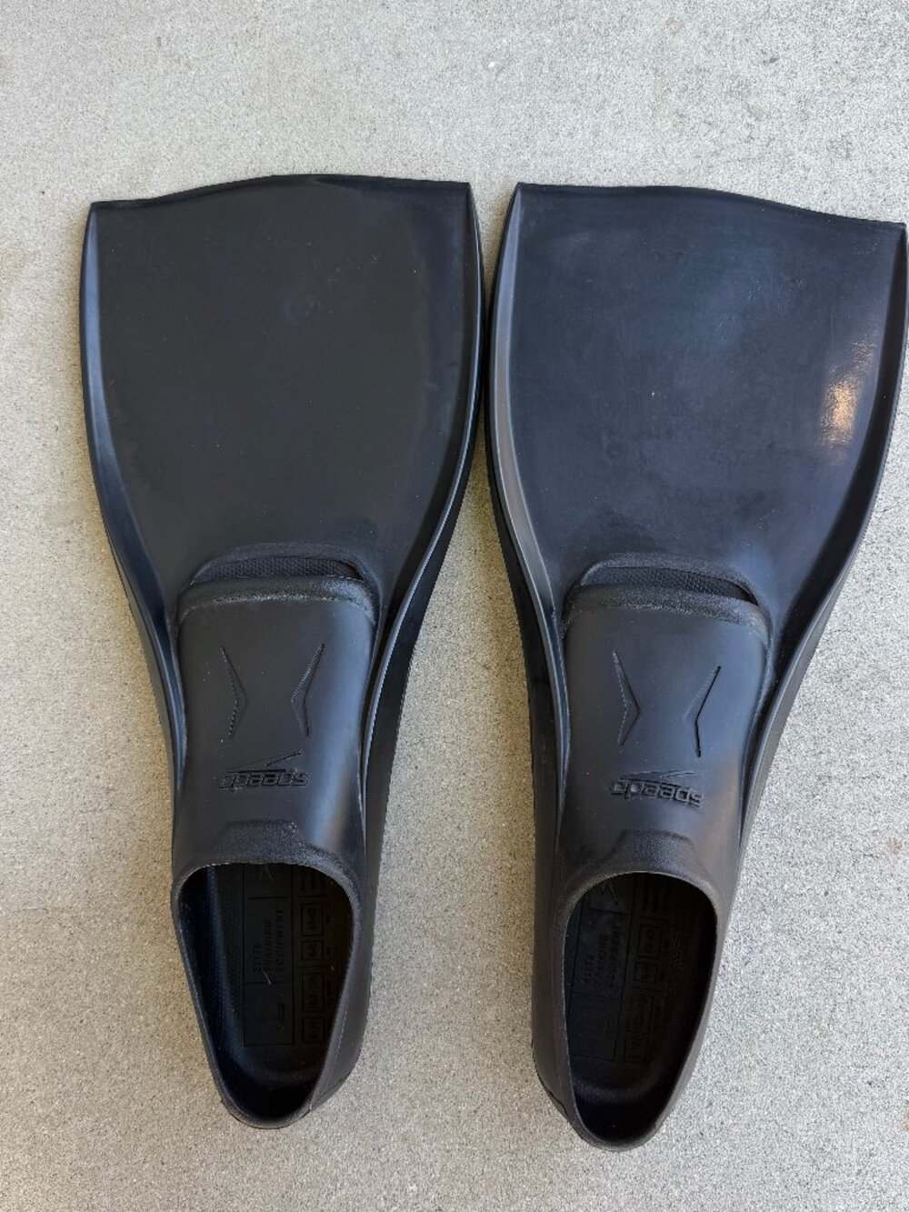 Speedo Swim Fins Elite Training Black Size L Men 9-10 EU 42-43